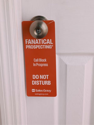 Fanatical Prospecting Door Hanger